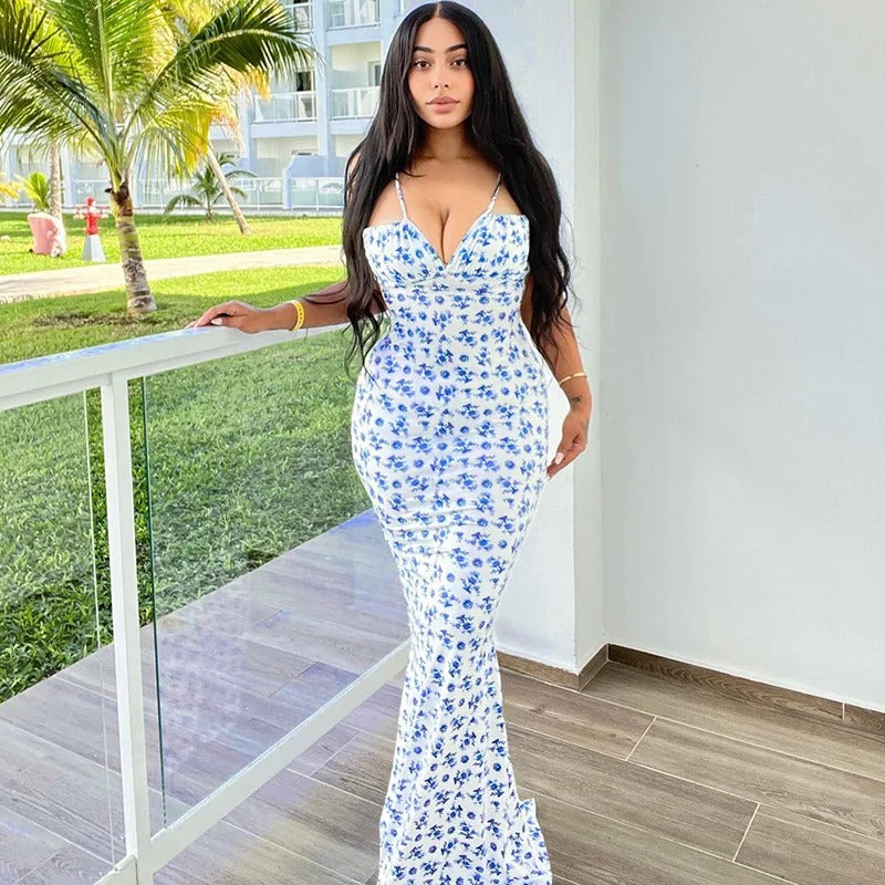 Krista | Floral Midi Dress Feminine