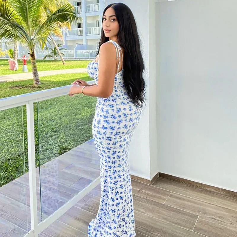 Krista | Floral Midi Dress Feminine