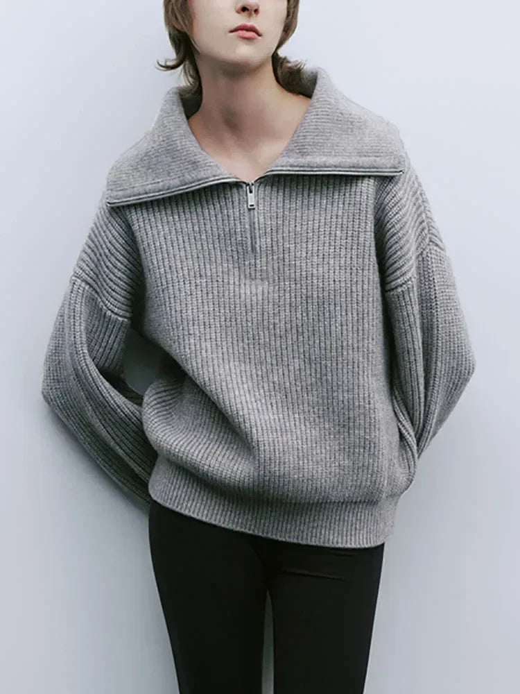 Céleste | Cozy Half-Zip Knit Sweater