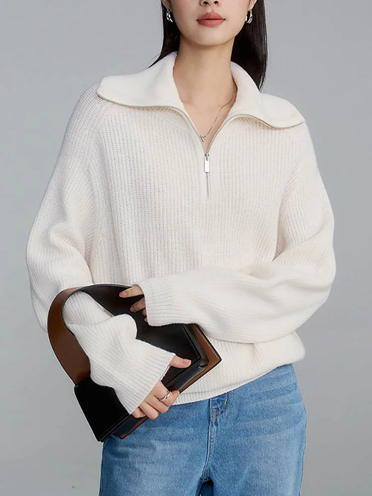 Céleste | Cozy Half-Zip Knit Sweater