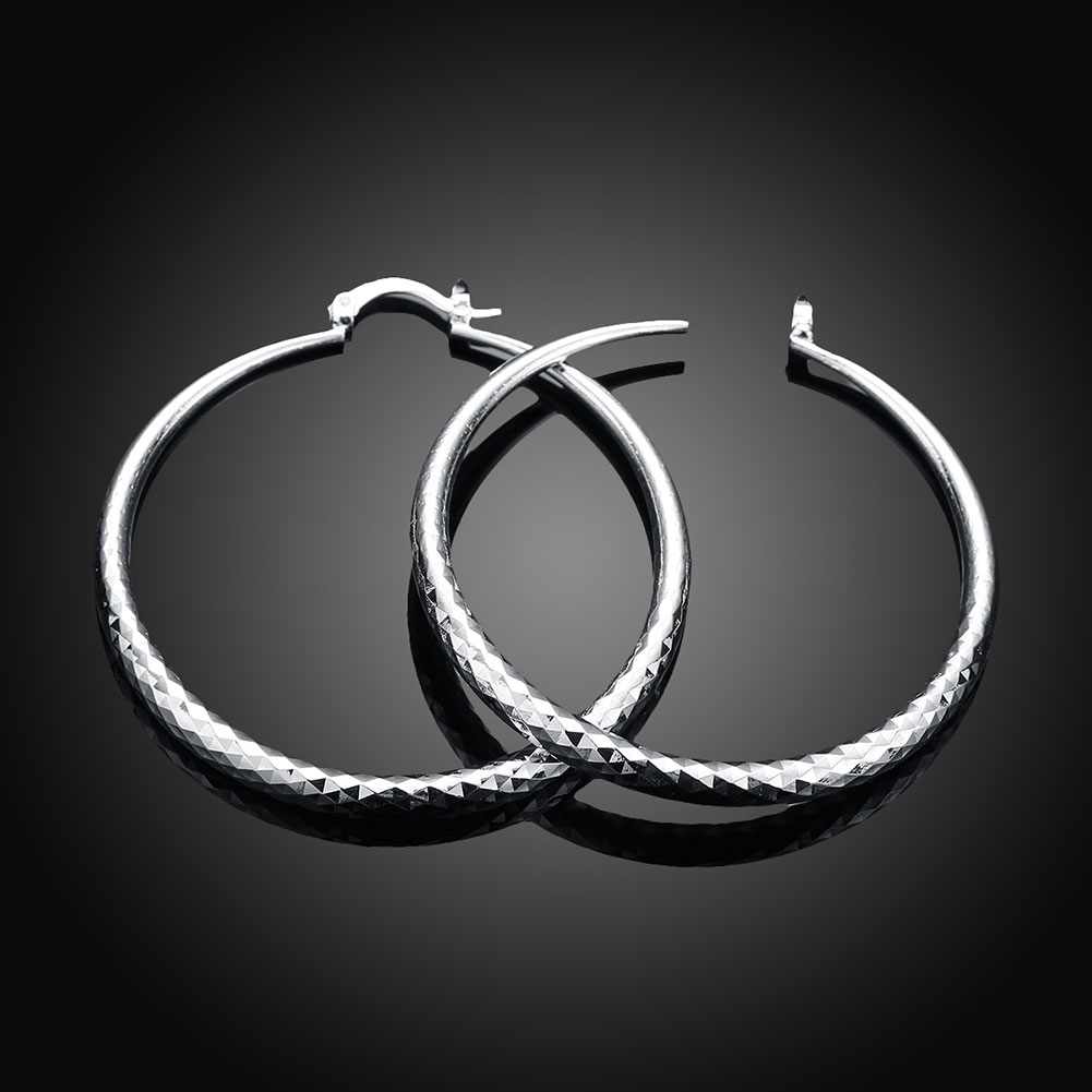 Loretta | Sterling Silver Circle Hoop Earrings