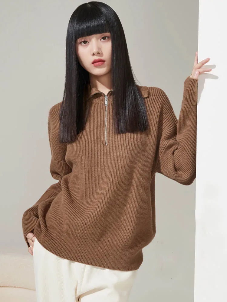 Céleste | Cozy Half-Zip Knit Sweater