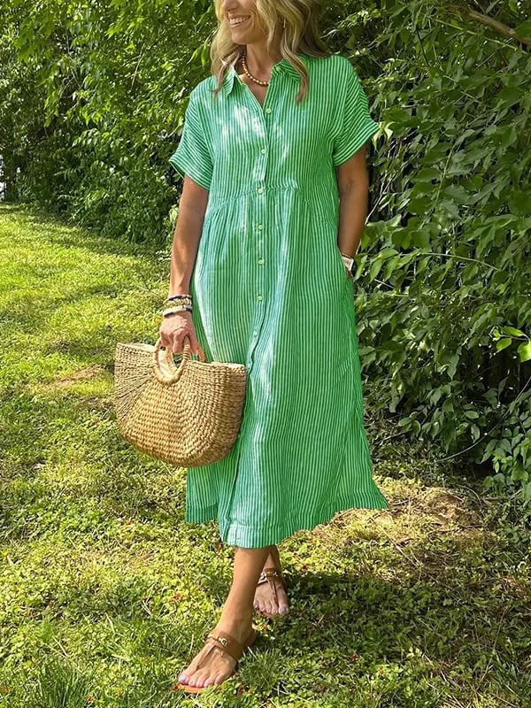 Mae | Striped Shirt Dress, Everyday Elegance