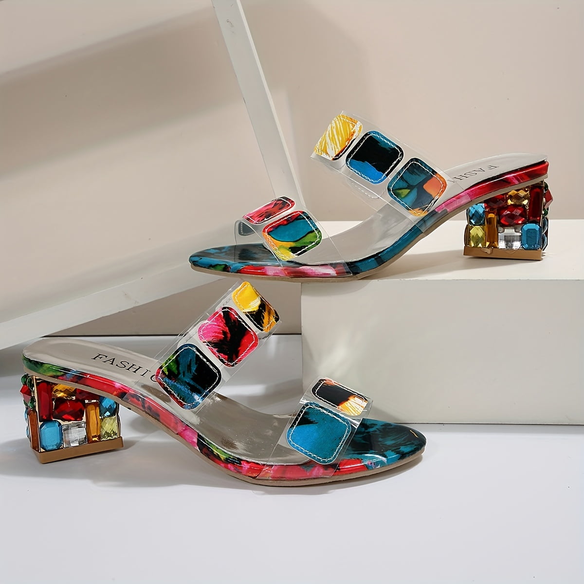 Edna | Bold Color-Block Comfort Sandals