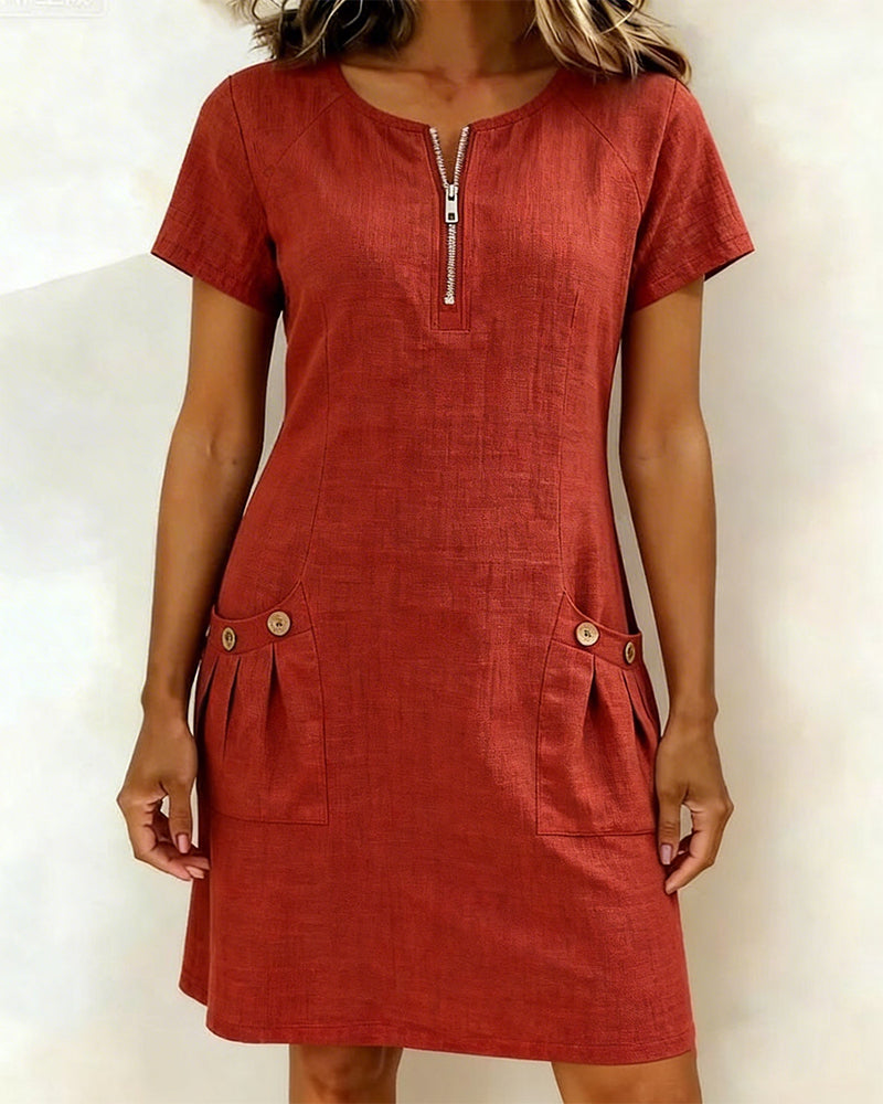 Kaitlin | Breezy Cotton-Linen Dress