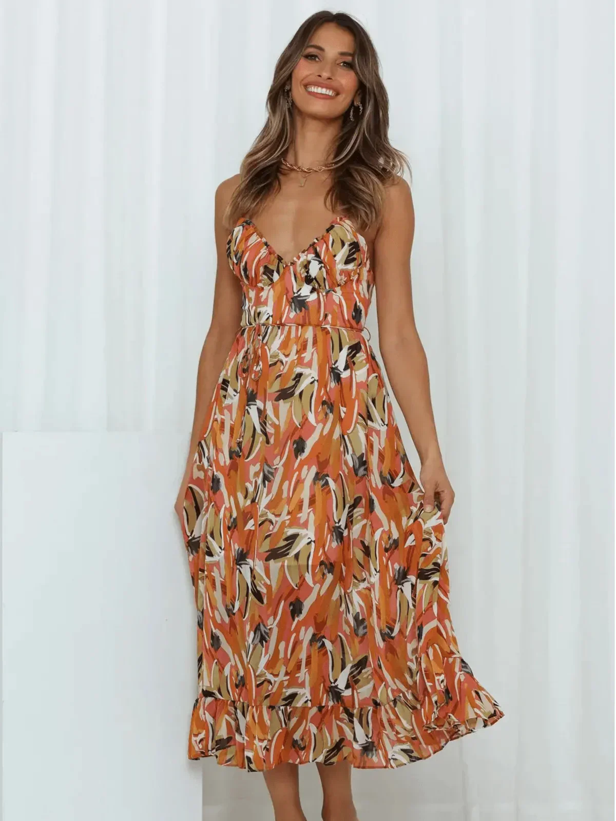 Rosie | Vibrant Midi Dress