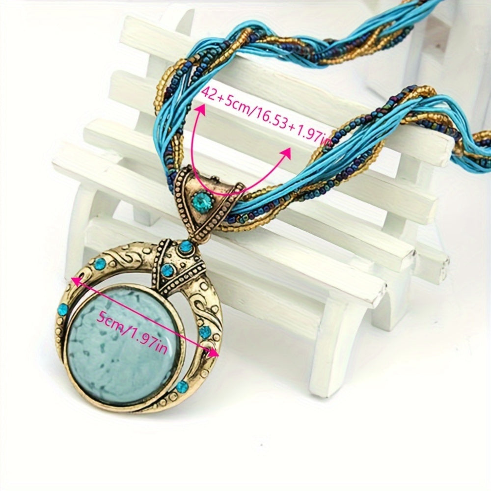 Erica | Bohemian Layered Pendant Necklace