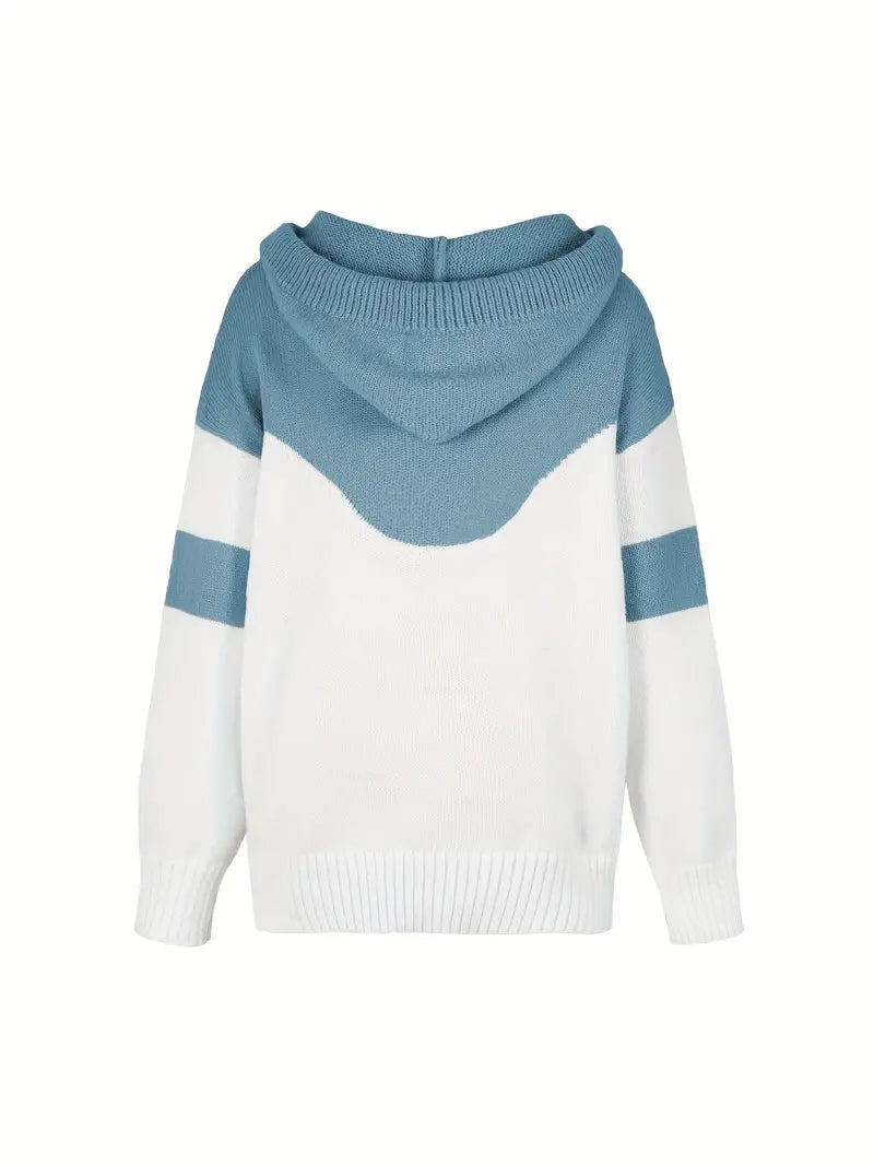 Céleste | Dual-Tone Cosy Relaxed Hoodie