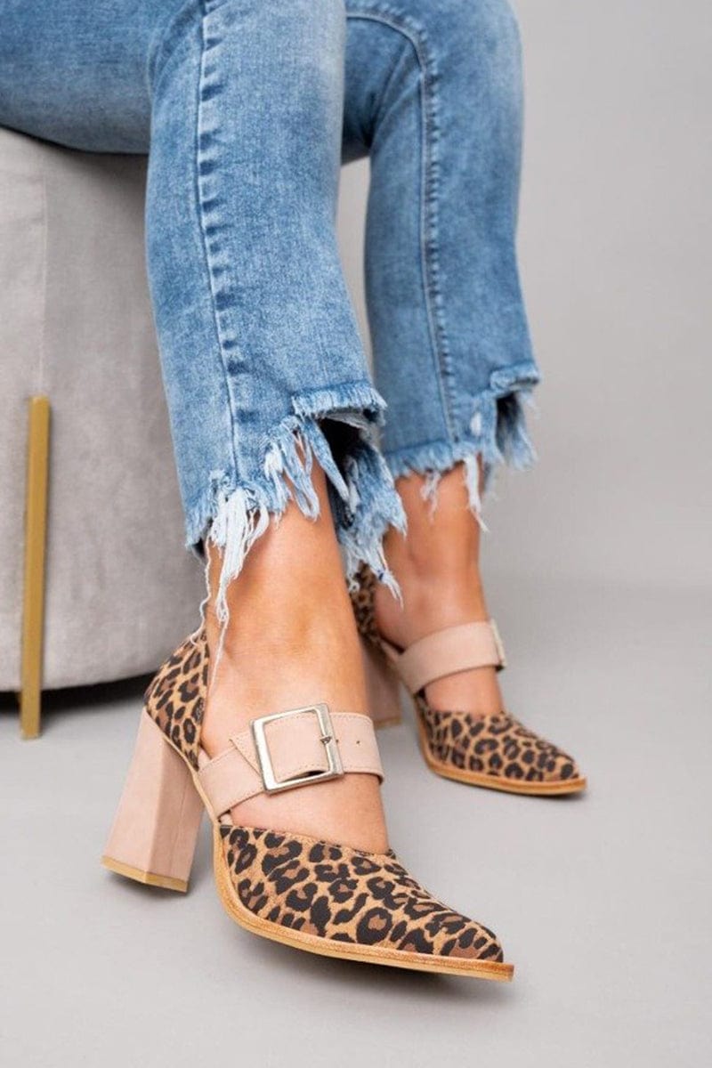 Clarice | Bold Leopard Block Heels