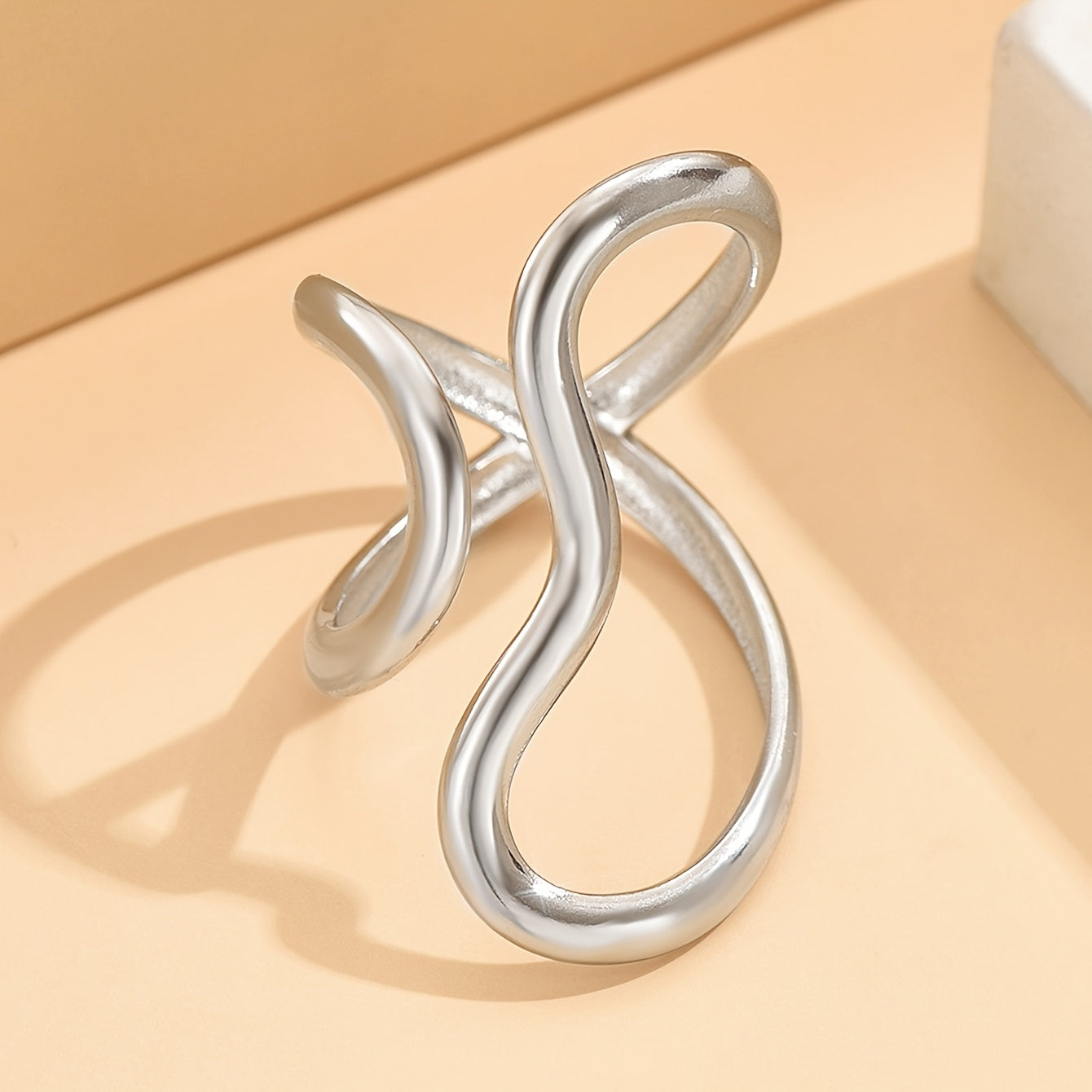 Dina | Asymmetric Wave Statement Ring