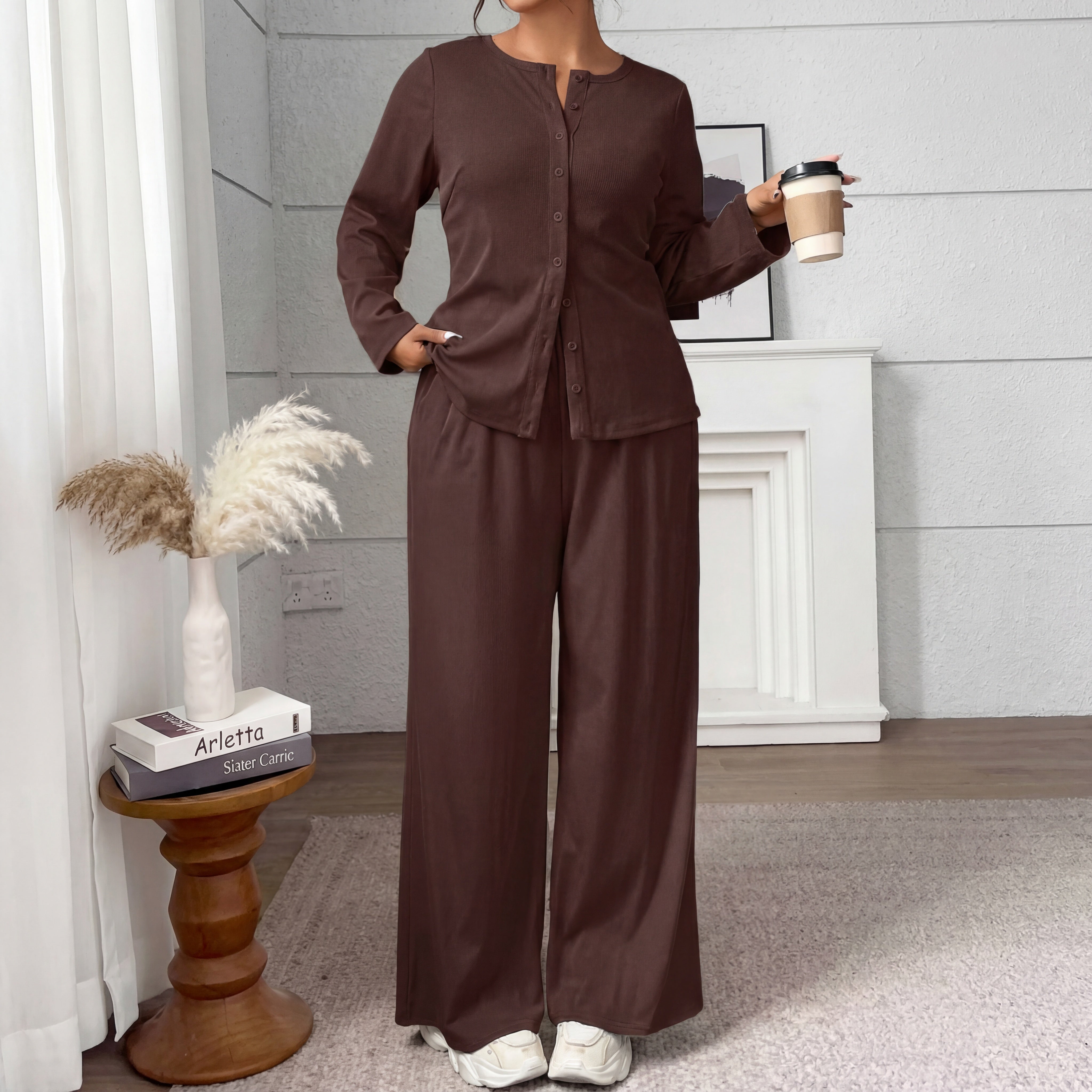 Vivienne | Knitted Two-Piece Plus Set