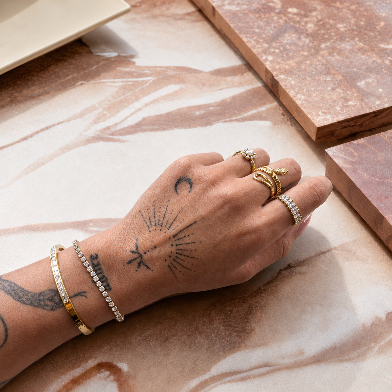 Evangelina | Stackable Shimmer Ring