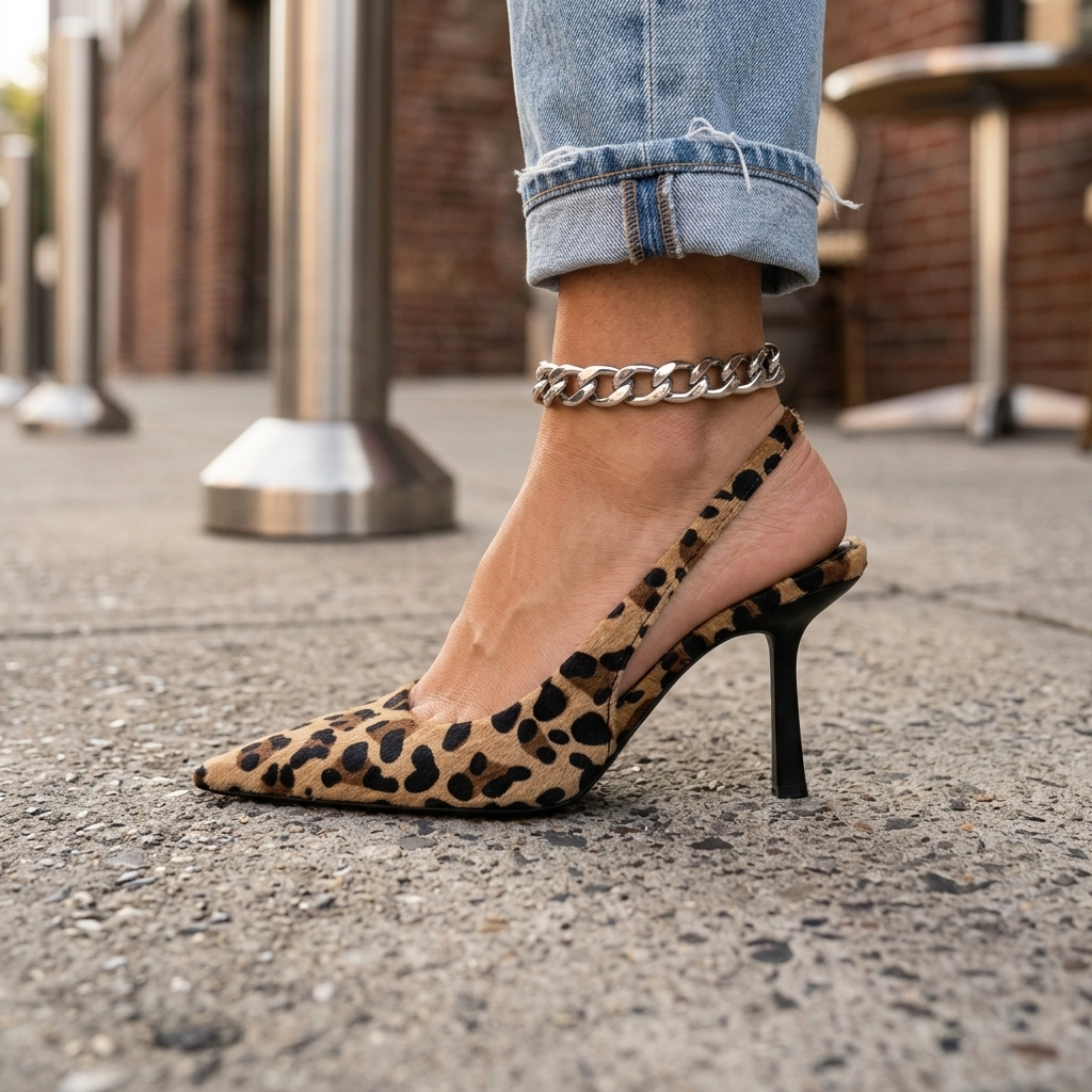 Earnestine | D'Orsay Leopard Print Heels