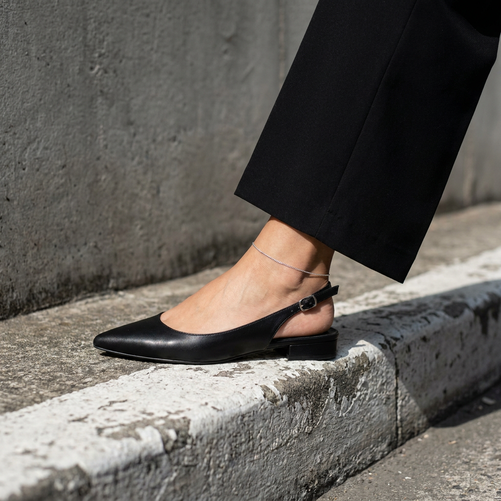 Veda | Pointed Slingback Comfort Flats