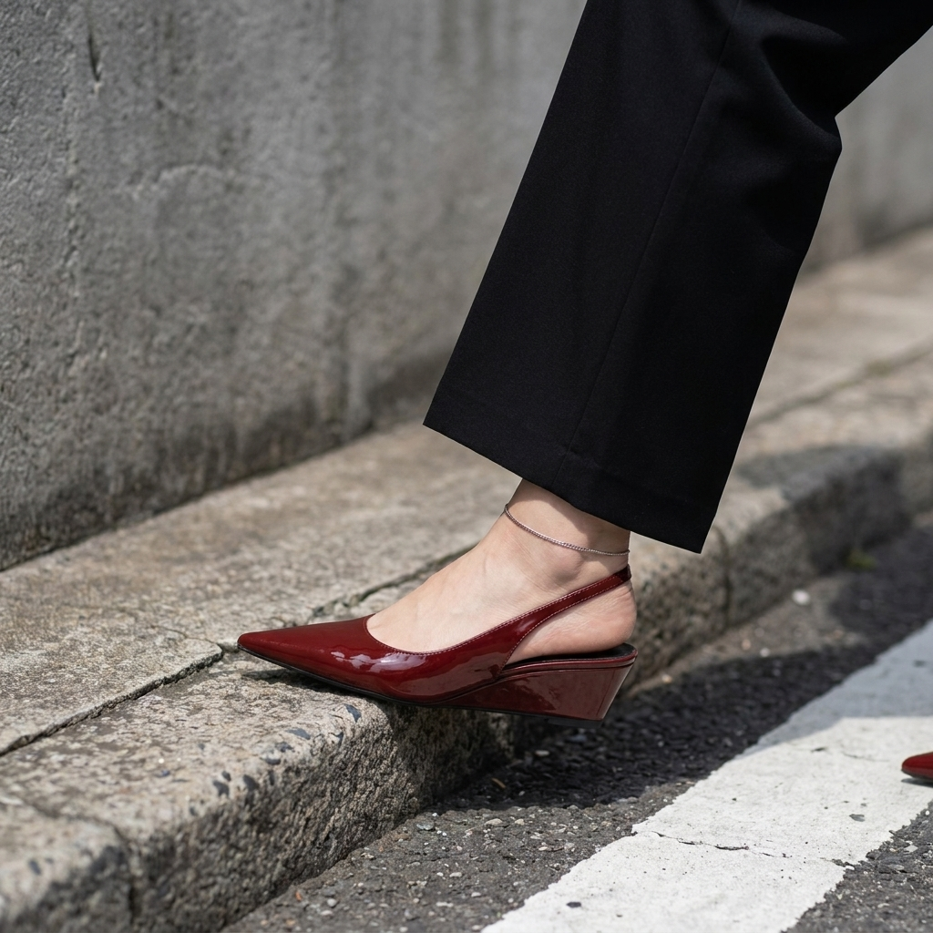 Sibyl | Pointed-Toe Slingback Wedges