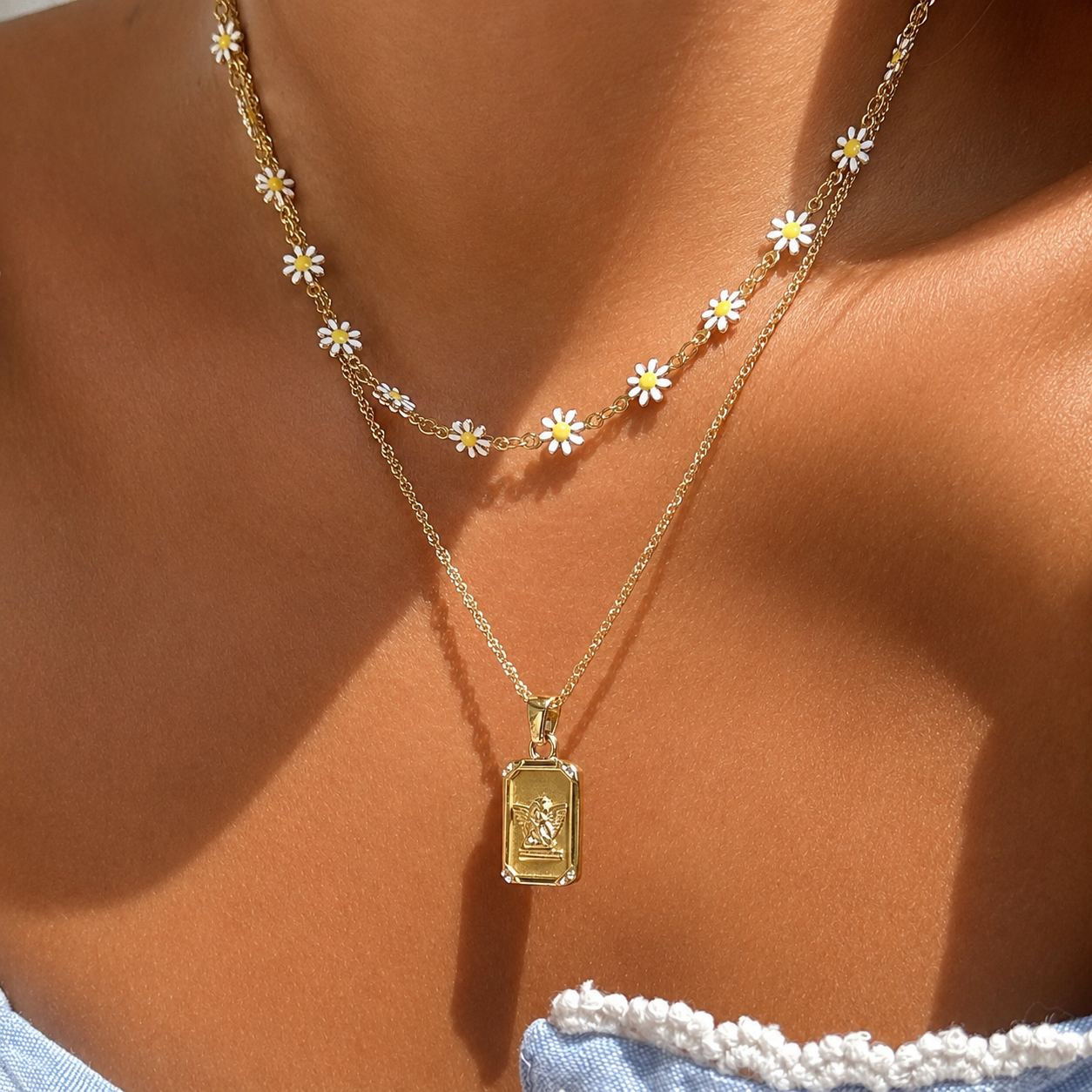 Tressie | Cherub Pendant Necklace