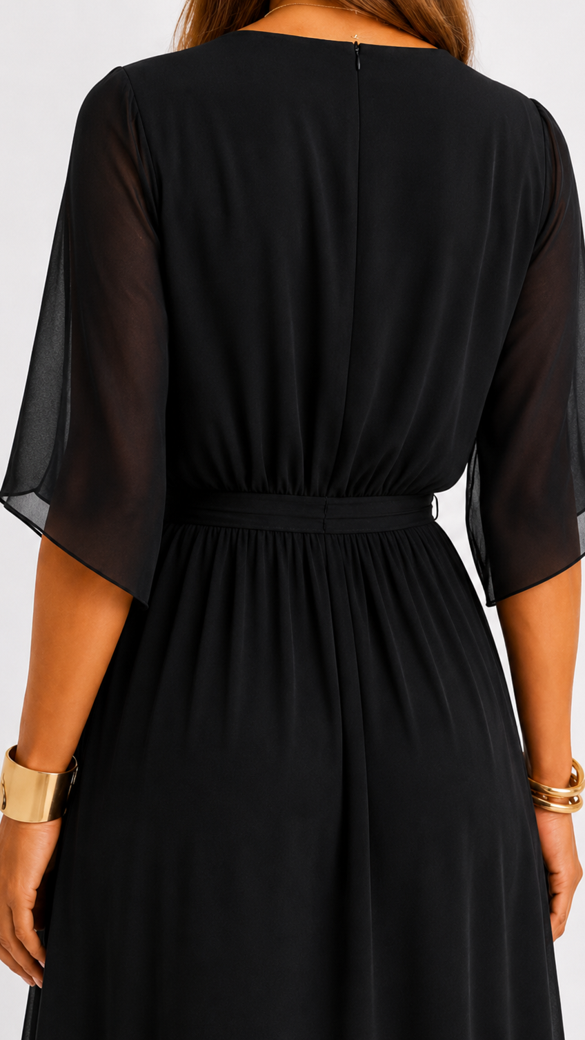 Leanna | Chiffon Wrap Maxi Dress