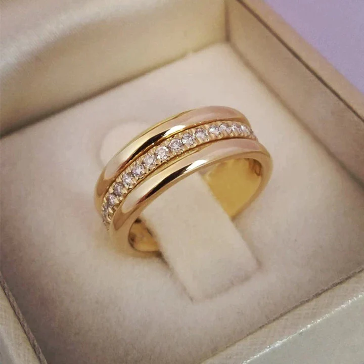 Lyra | Vintage Zirconia Inlaid Ring
