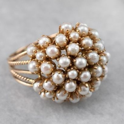 Marlowe | Inlaid Pearl Statement Ring