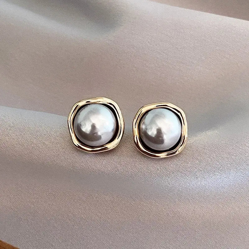 Thea | Black Pearl Drop Earrings
