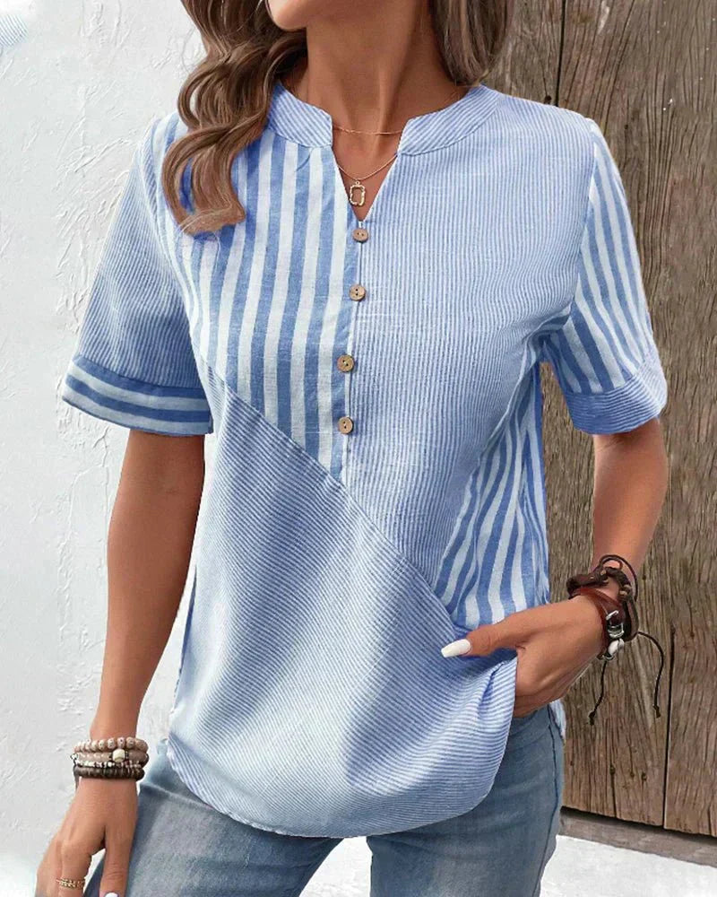 Naima | Soft Striped Blouse