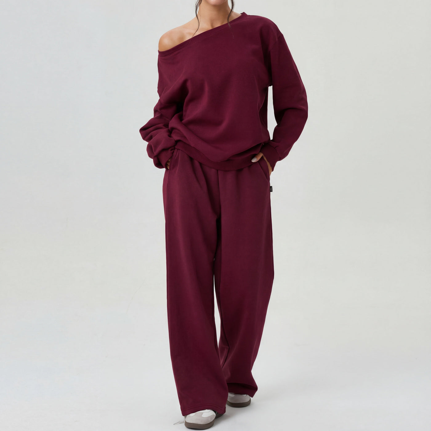 Camille | One-Shoulder Long Sleeve Two-Piece Set