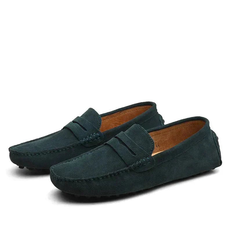 Skip | Suede Penny Loafers