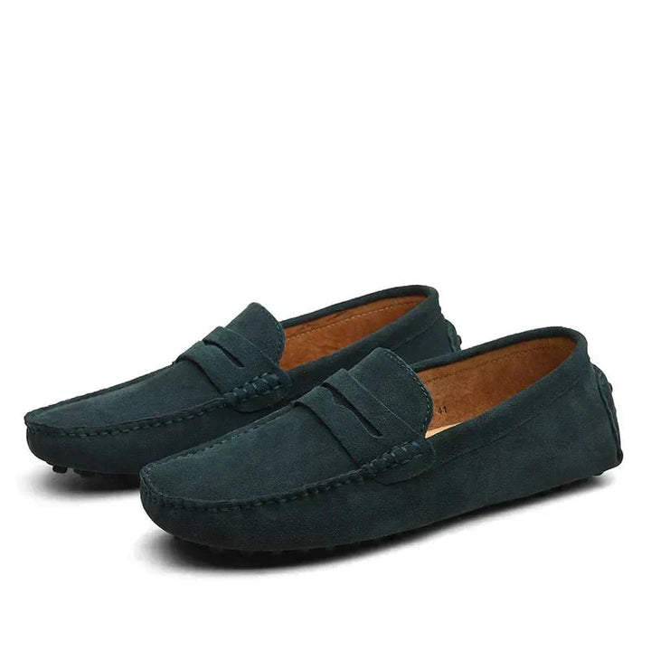 Skip | Suede Penny Loafers