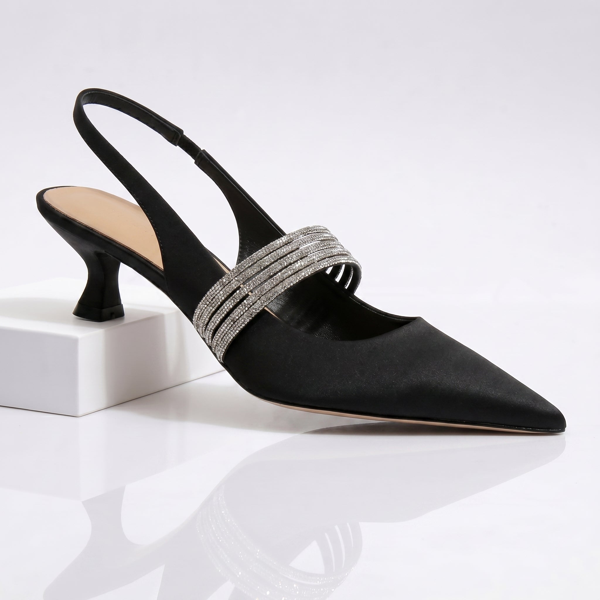 Rory | Crystal Kitten Heels