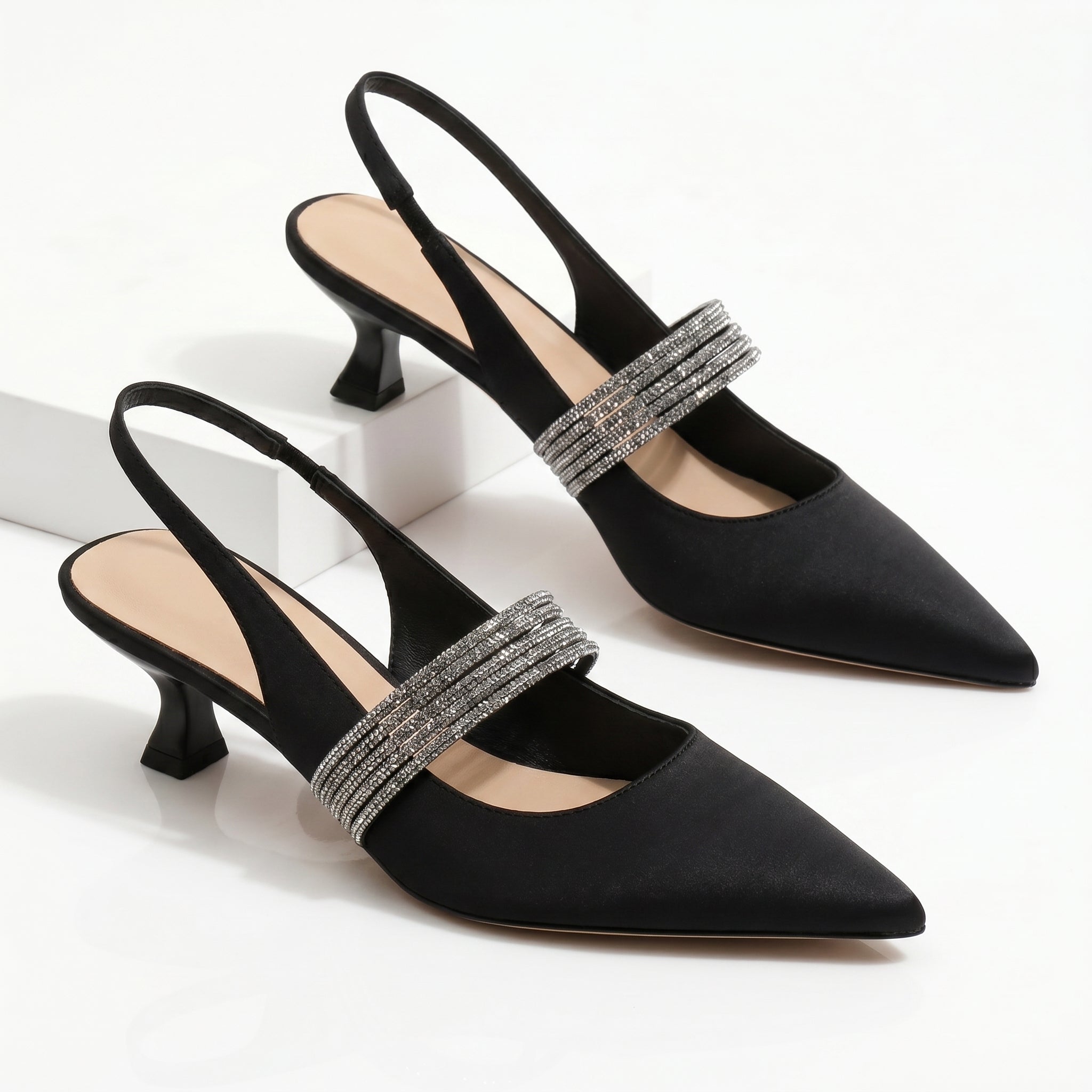 Rory | Crystal Kitten Heels