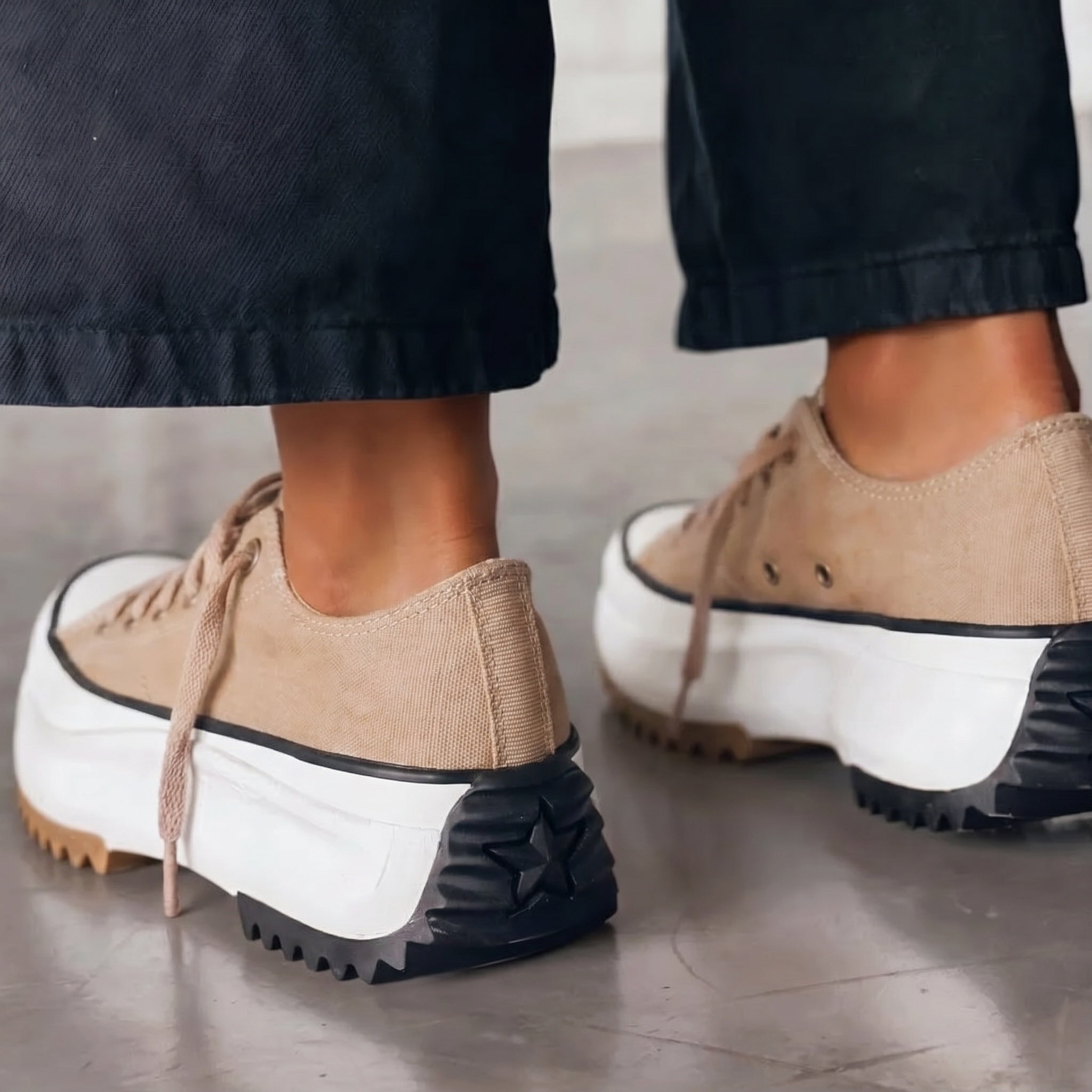 Camille | Canvas Lace-Up Everyday Sneakers