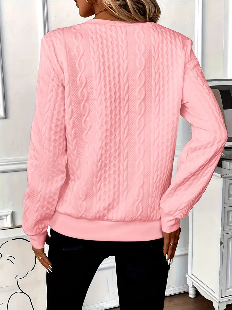 Céleste | Elegant Quarter-Zip Knit Sweater
