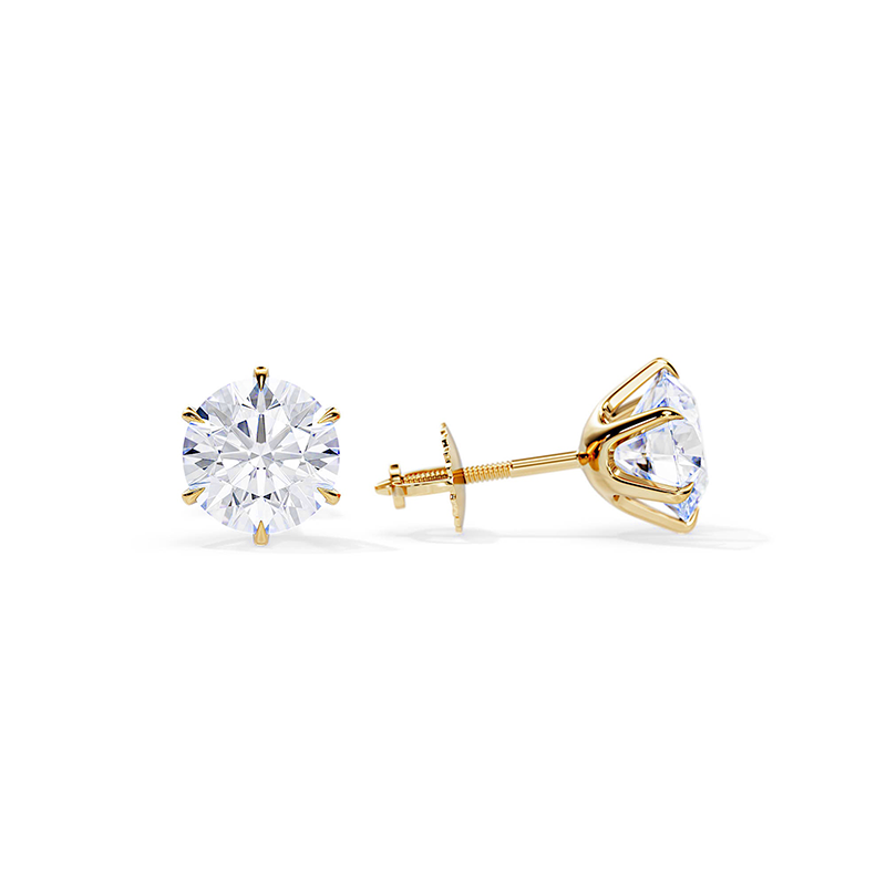 Mackenzie | Polished White Gold Drop Earrings