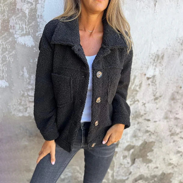 Vivienne | Relaxed Fleece Jacket with Lapels