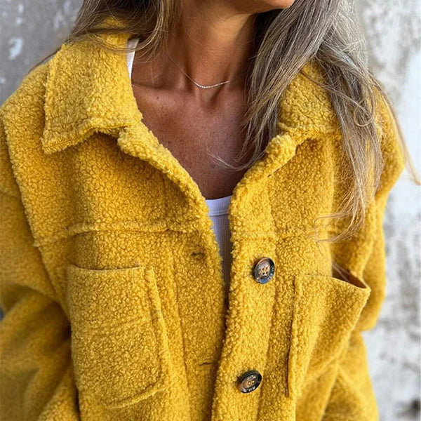 Vivienne | Relaxed Fleece Jacket with Lapels