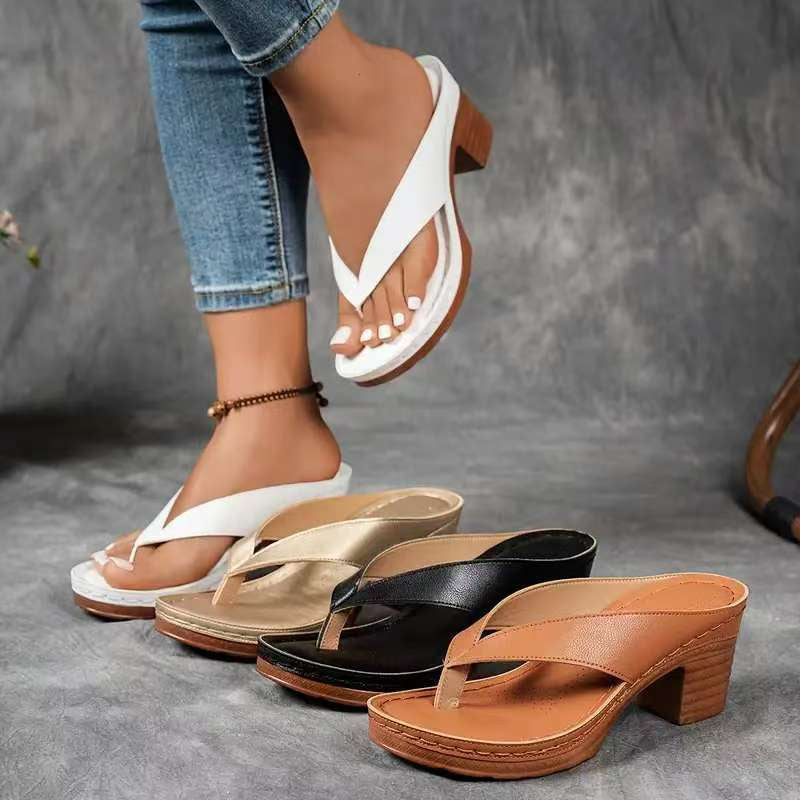Teresa | Elegant Relaxed Block-Heel Sandals