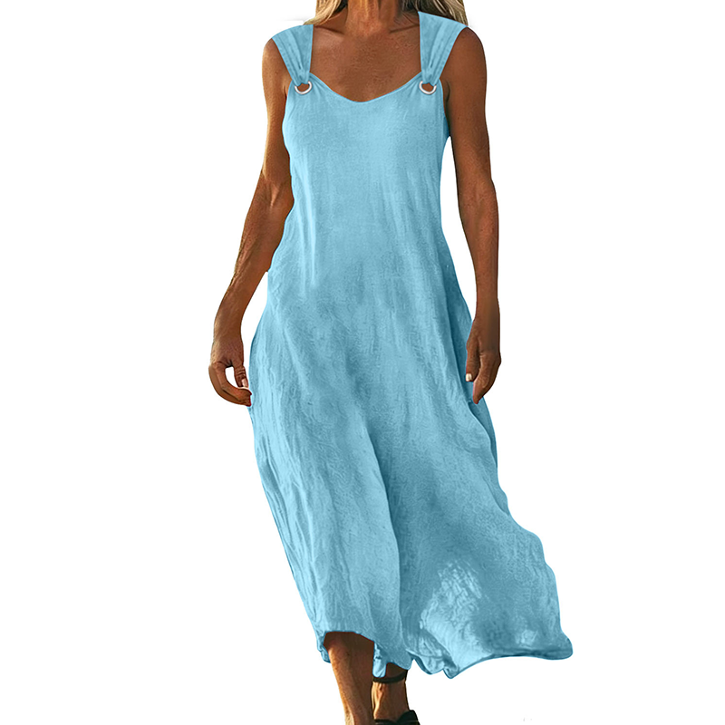 Marion | Sleeveless V-Neck Flowing Dress