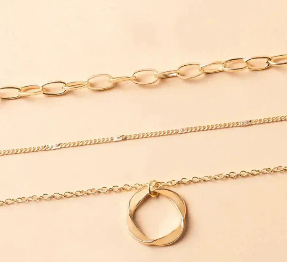 Connie | Gold Layered Pendant Necklace