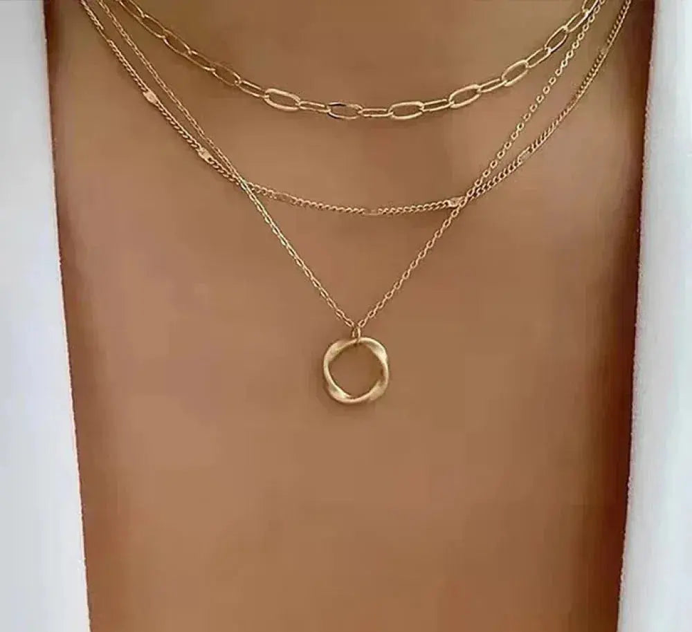 Connie | Gold Layered Pendant Necklace