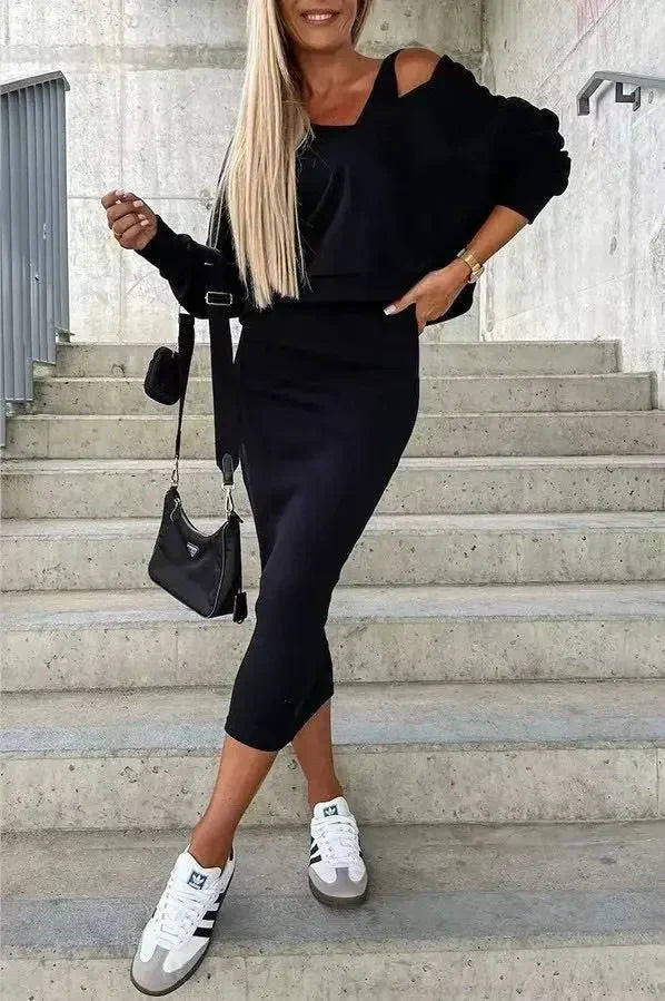 Misty | Long-Sleeve Two-Piece Knit Set
