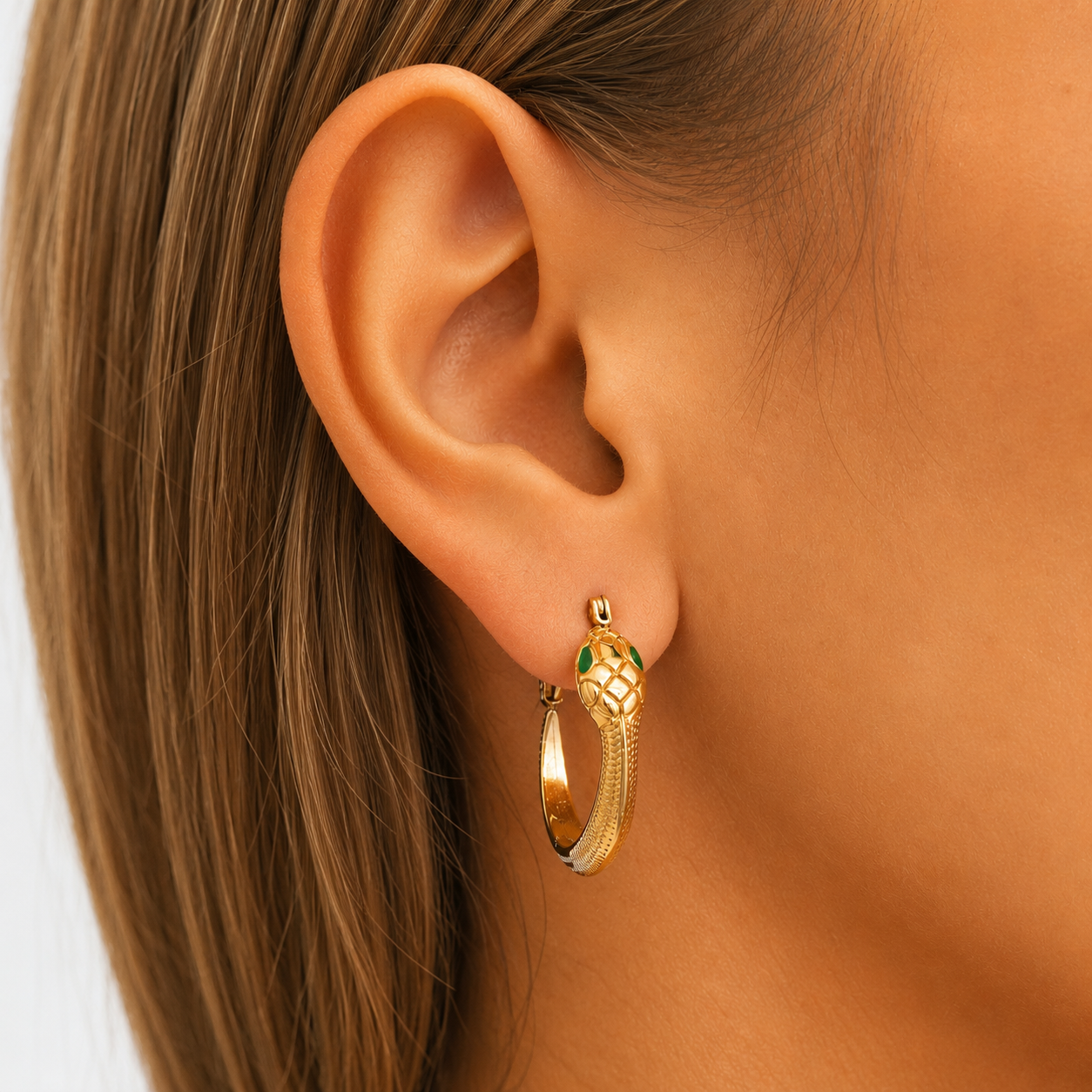 Yuliza | Snake Drop Earrings