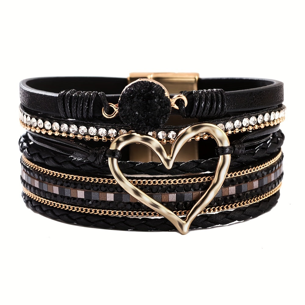 Jennifer | Bohemian Multi-Layer Leather Bracelet