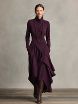 Felisa | Asymmetric Long-Sleeve Dress