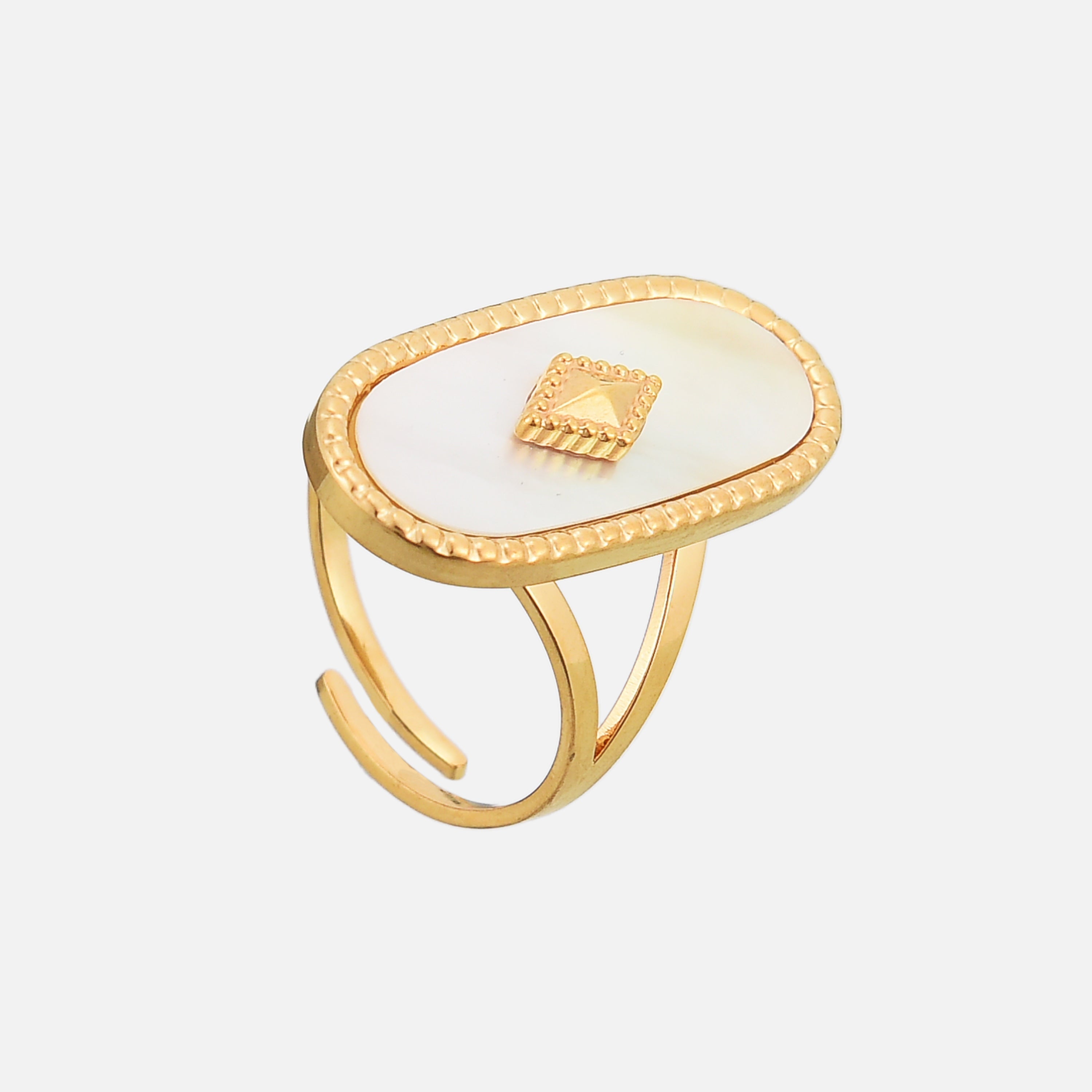 Iolanda | Adjustable Oval Stone Ring