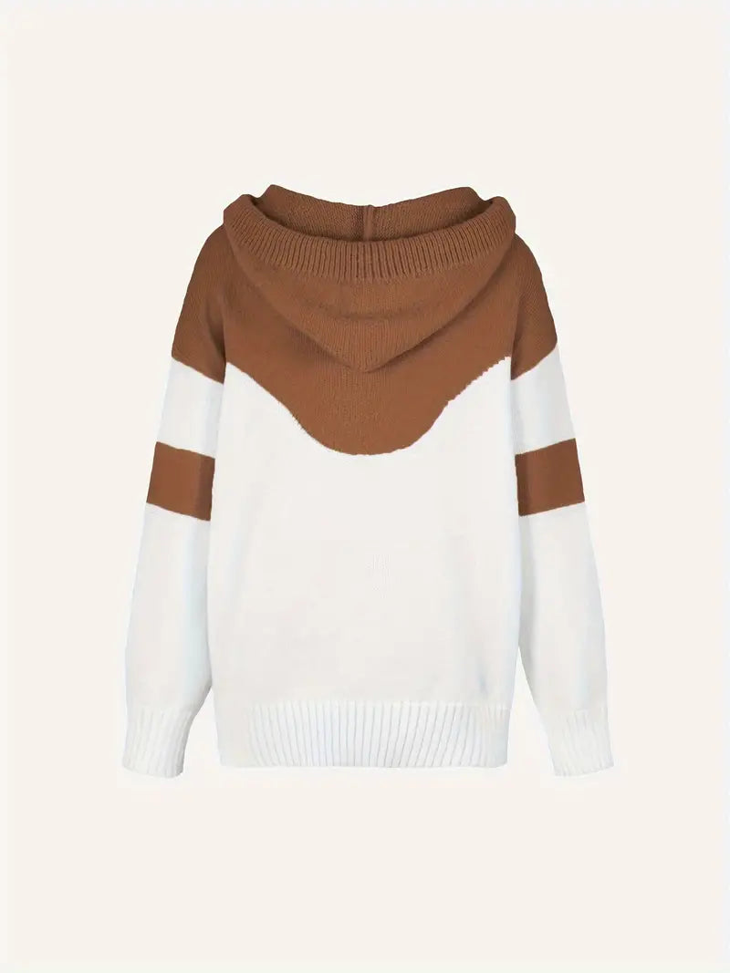 Céleste | Dual-Tone Cosy Relaxed Hoodie