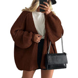 Veronika | Oversized Lantern Sleeve Knit Cardigan