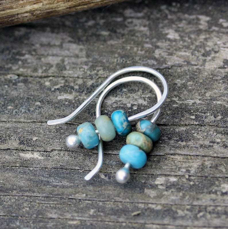 Norma | Turquoise Retro Drop Earrings