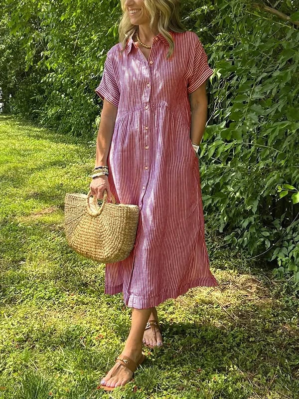 Mae | Striped Shirt Dress, Everyday Elegance