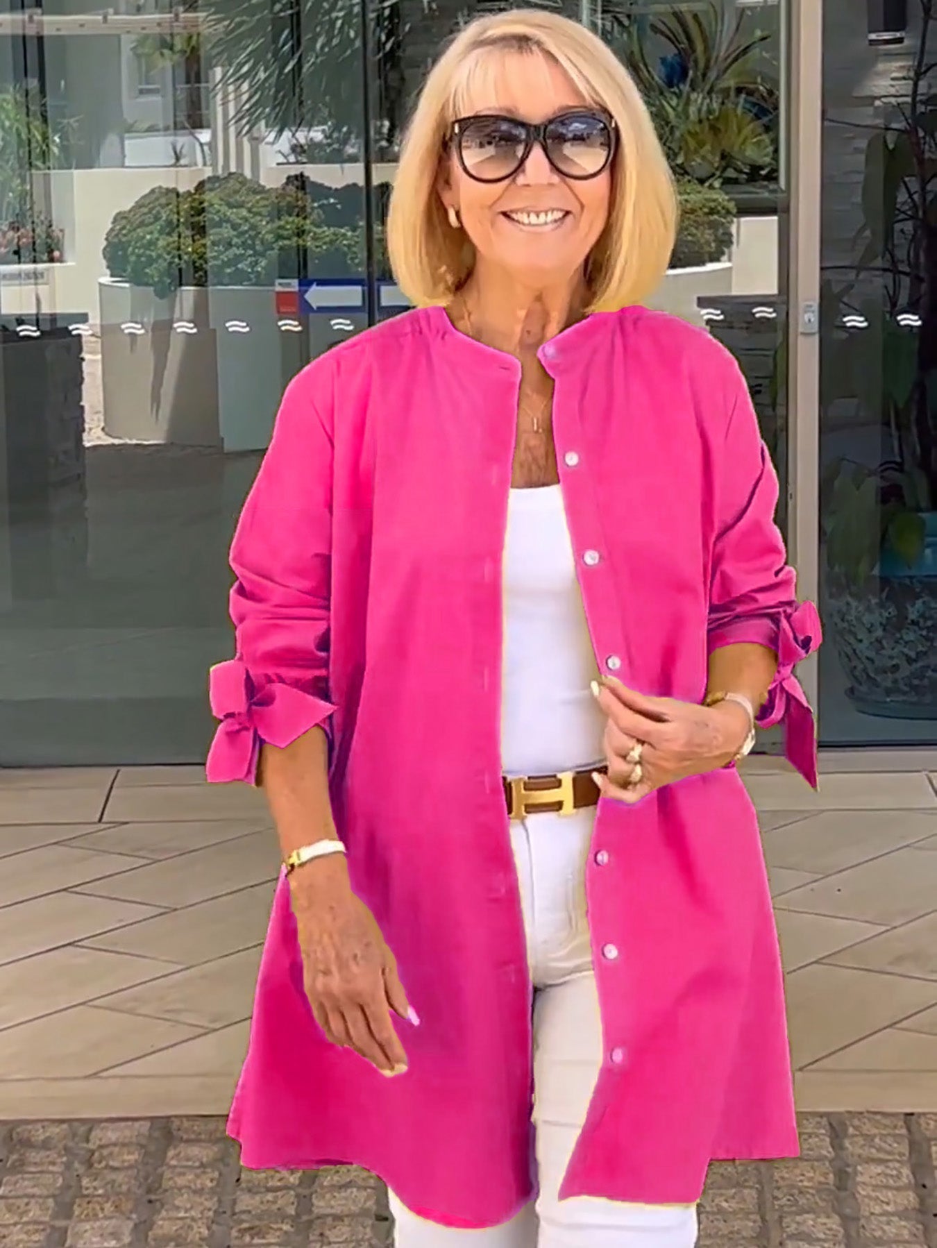Célina | Classy Long Shirt Jacket
