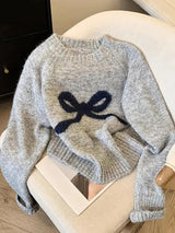 Céleste | Elegant Bow Knit Sweater